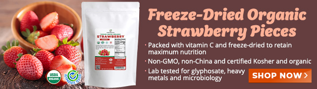 Freeze-Dried Organic Strawberry Pieces