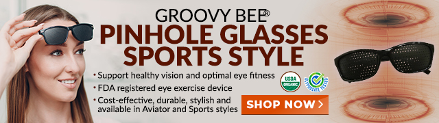 Groovy Bee Pinhole Glasses