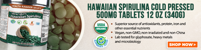 Hawaiian Spirulina Tablets - 10 Can