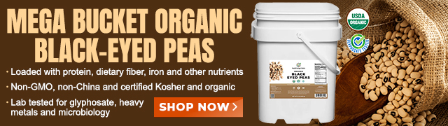 Mega Bucket - Organic Black-Eyed Peas