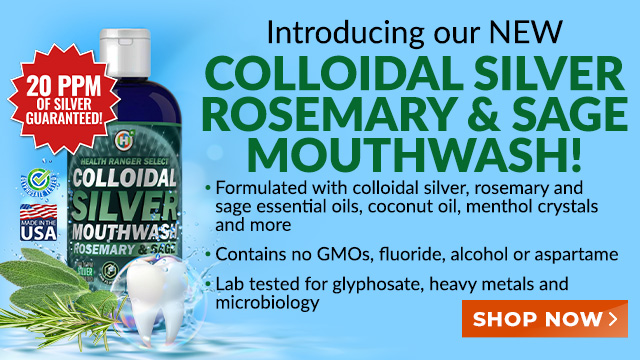 Colloidal Silver Rosemary and Sage Mouthwash