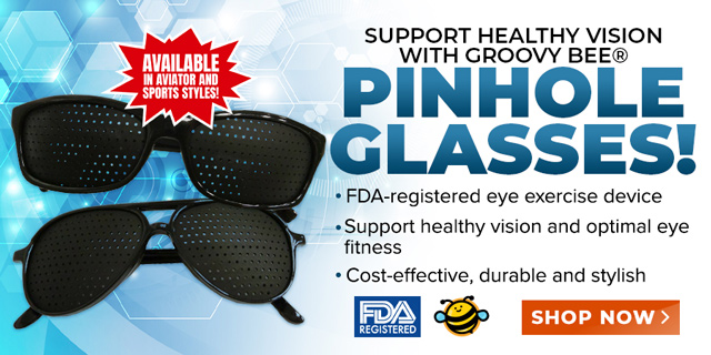 Groovy Bee Pinhole Glasses