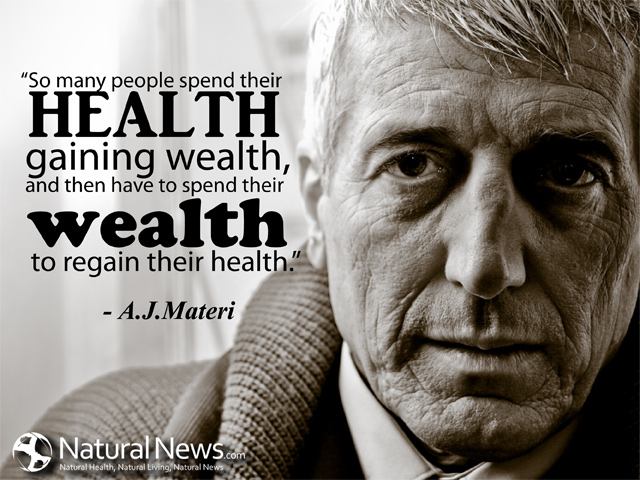 So many people spend their health gaining wealth