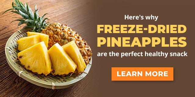 Freeze-dried Organic Pineapples