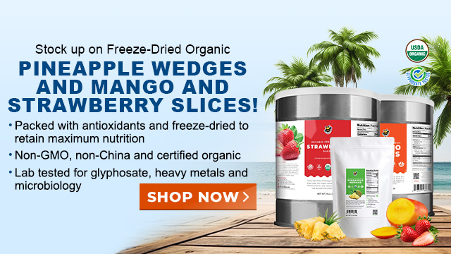 Freeze-Dried Strawberries Mangoes and Pineapples