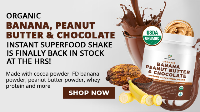 Organic Banana Peanut Butter and Chocolate Instant Superfood Shake