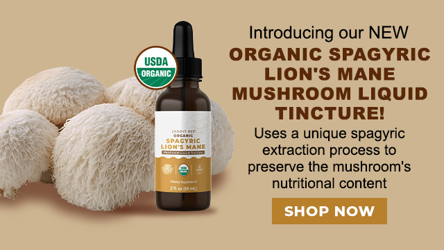 Organic Spagyric Lions Mane Mushroom liquid tincture