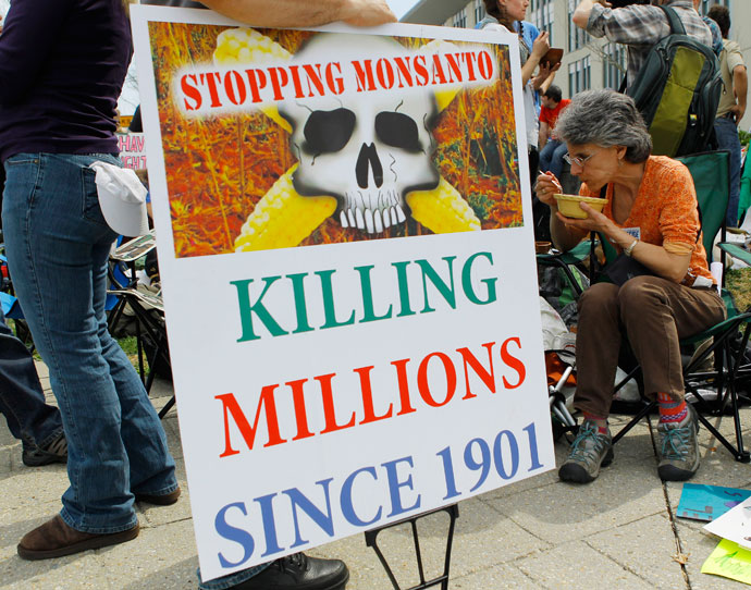 Image: Monsanto war crimes exposed via white phosphorus, a chemical that burned civilians to the bone