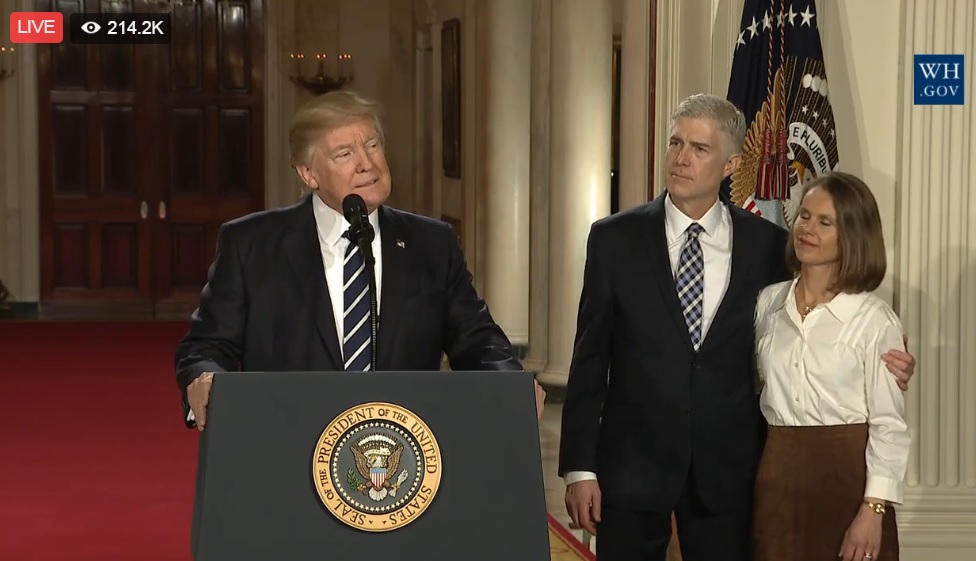 Image: Neil Gorsuch nominated by President Trump to serve on the Supreme Court… constitutional scholars rejoice