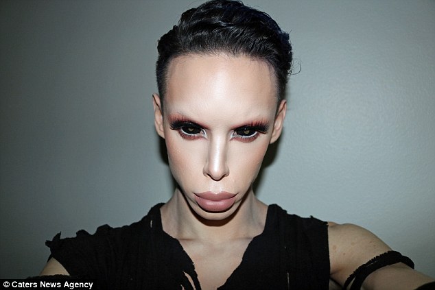 Image: Man spends $50,000 on over 100 procedures to transform into a “genderless” ALIEN