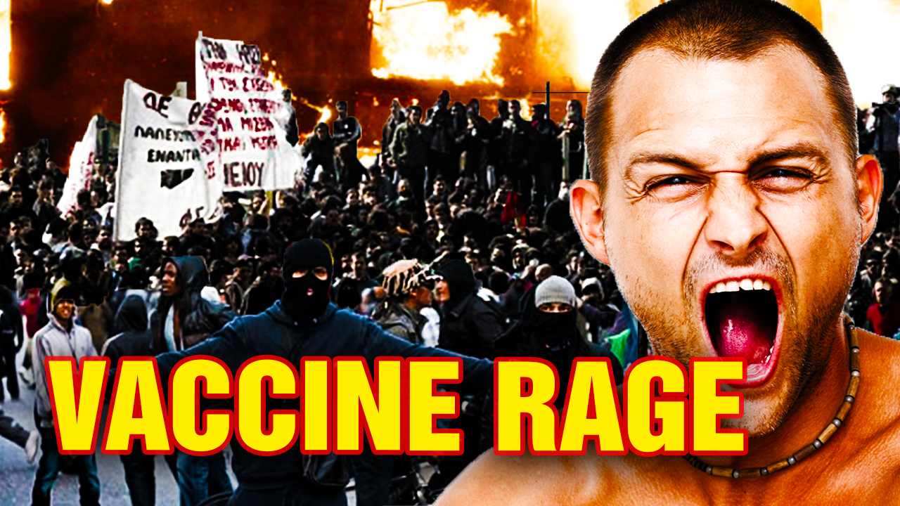 Image: “VACCINE RAGE” phenomenon may explain global increase in anger, violence and insanity