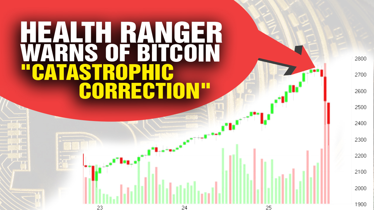 Image: Bitcoin plummets nearly $400 just HOURS after Health Ranger warned of “catastrophic correction”