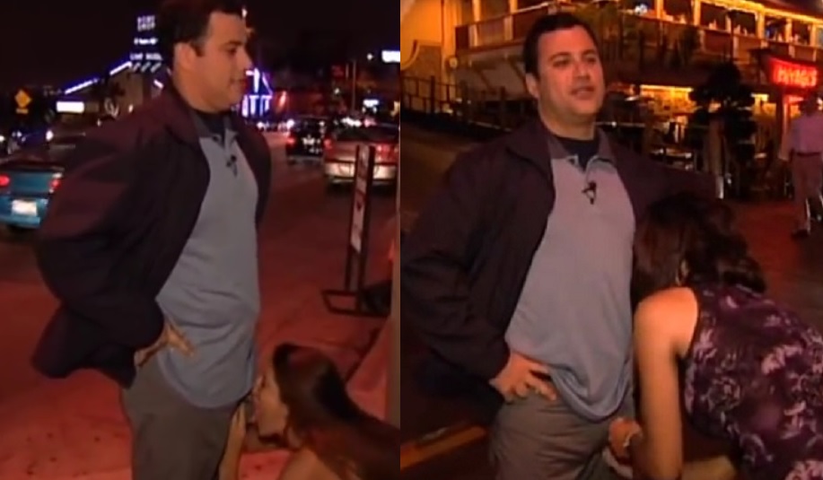 Image: Jimmy Kimmel tells women to feel his crotch and guess what’s in his pants… street video surfaces… is Kimmel the next Weinstein?