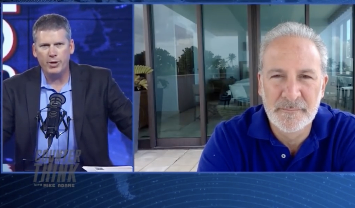 Image: Peter Schiff talks to the Health Ranger about rising risks to the U.S. economy, collapsing dollar