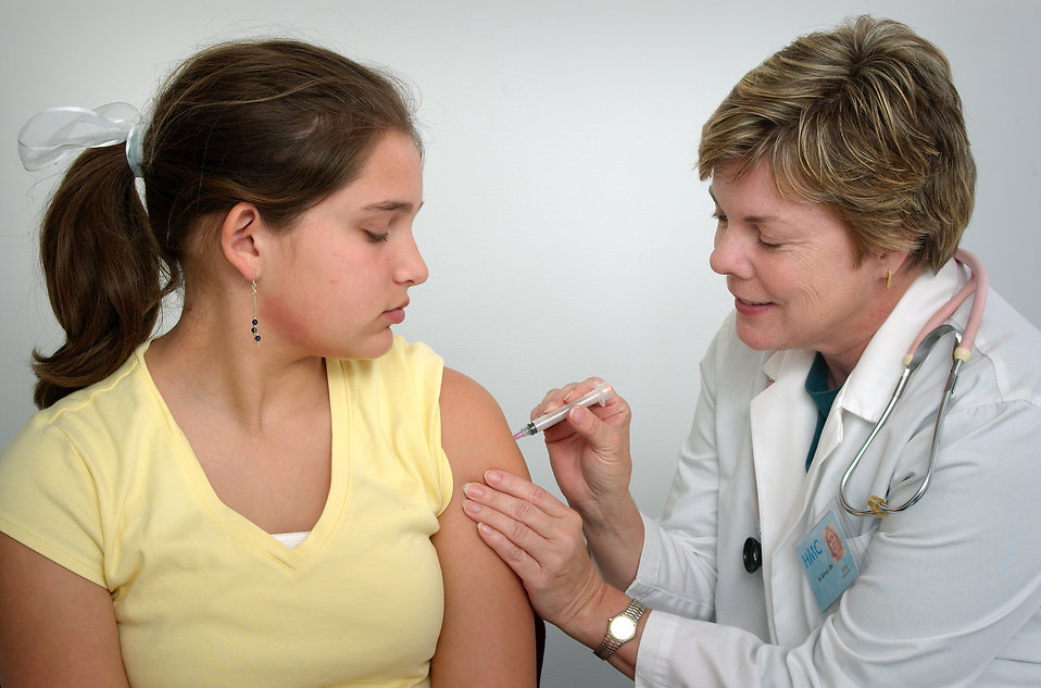 Image: School nurses intimidating and pressuring young girls to get the HPV vaccine jab, even resorting to BULLYING tactics