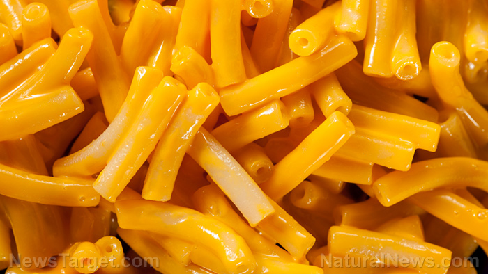 Image: 97% of tested mac and cheese products found to contain chemicals used in plastics, rubber, coatings, adhesives, sealants and printing inks