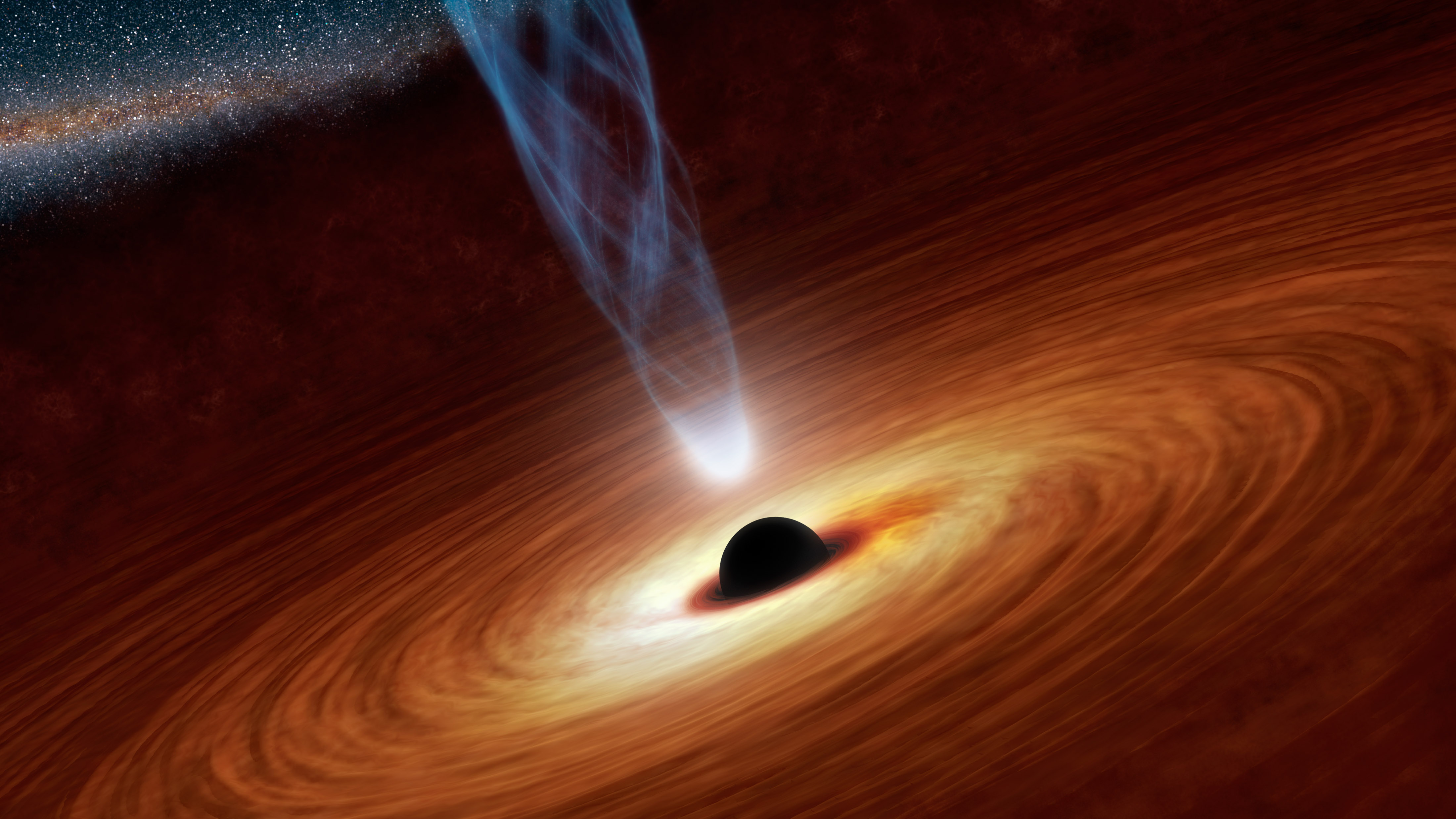 Image: Understanding massive black hole formation: Researchers believe supersonic gas streams from the Big Bang may provide the answer