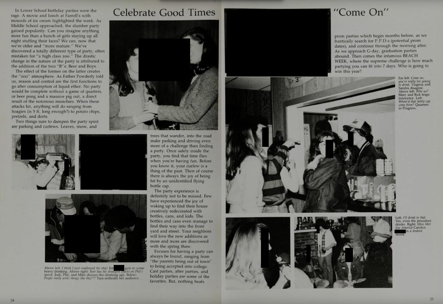 Image: Kavanaugh accuser Blasey Ford’s high school yearbooks scrubbed of info about wild sex parties, drunken blackouts, and more