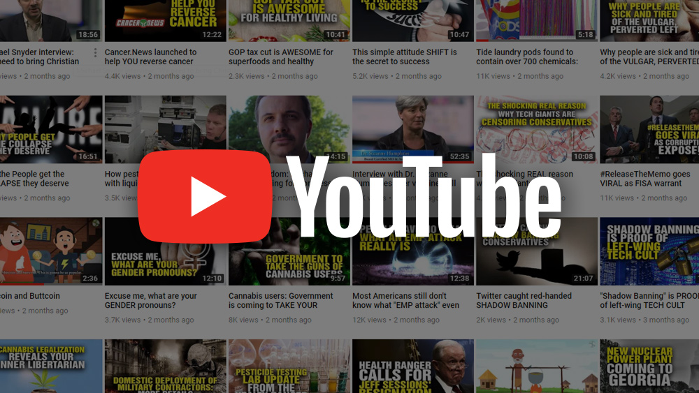 Image: YouTube restores Health Ranger video channel without explanation as tech giants feel the heat from censorship backlash