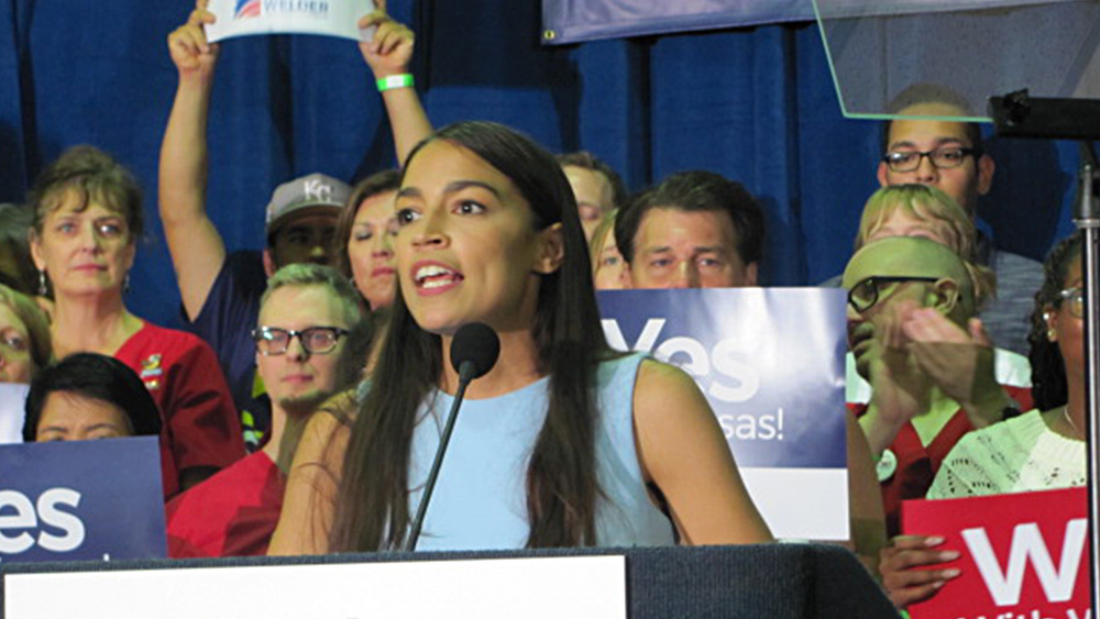 Image: Be careful what you ask for: Radical left-winger Ocasio-Cortez calls for socialist overthrow of establishment Democrats