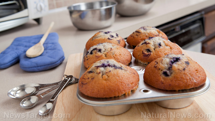 Image: HIDDEN SUGAR DANGER: Breakfast blueberry muffins contain as much sugar as a can of Coke