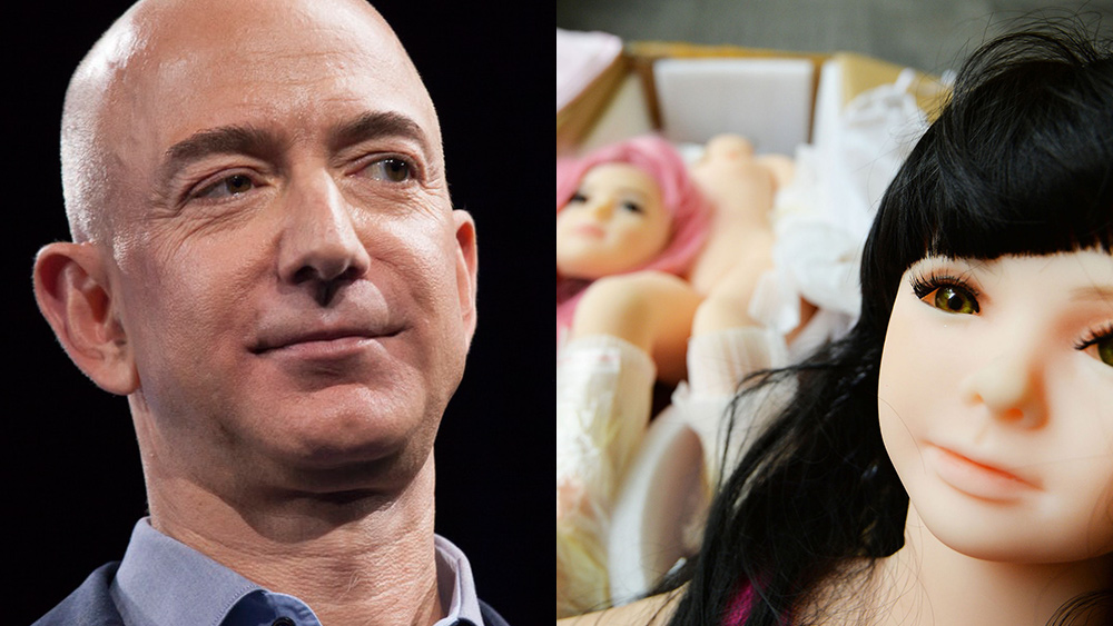 Image: Amazon bans vaccine awareness documentaries but still sells child sex dolls… is Jeff Bezos creepier than Joe Biden?