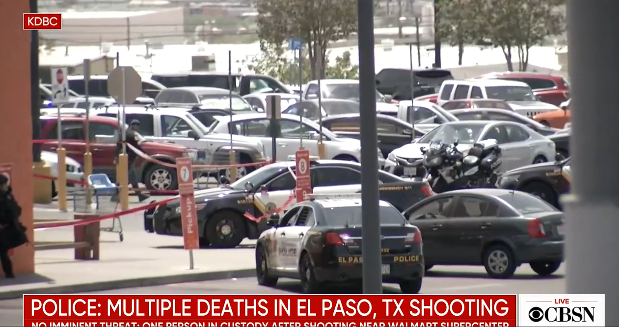 Image: MULTIPLE shooters: Mass shooting at Wal-Mart in border city of El Paso, Texas, likely to be gang-related, according to early indicators