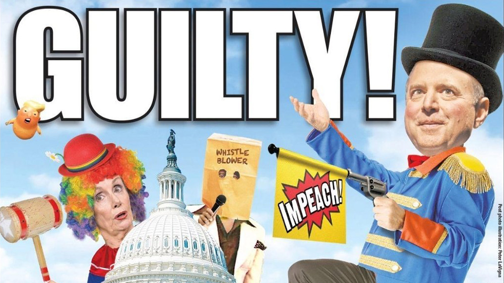 Image: What a Schiff Show! Congressional clowns unleash staged “impeachment theater” that only makes themselves look like moronic fools and cheats