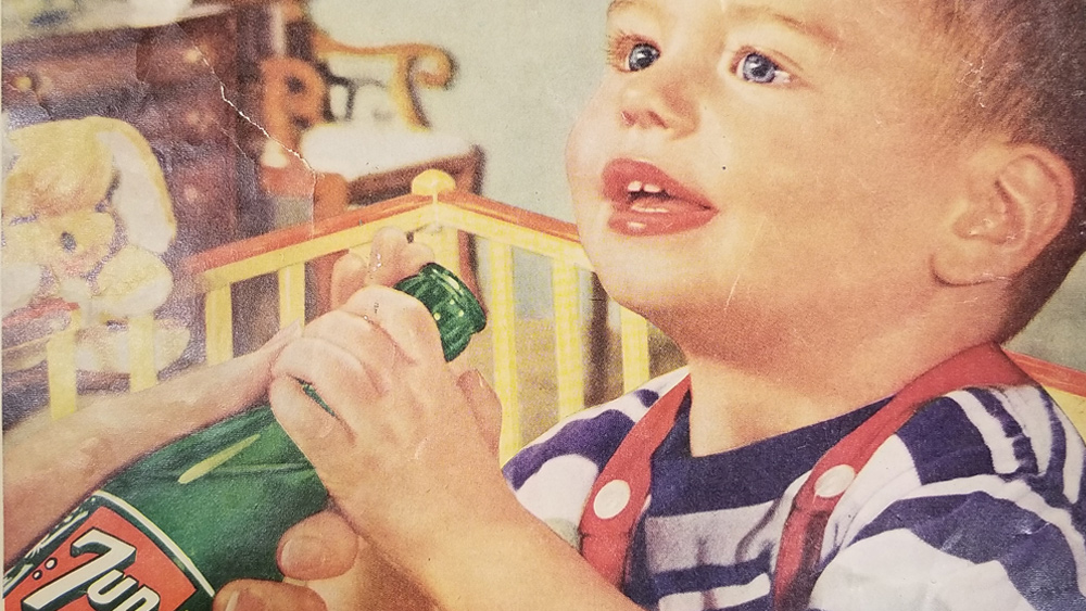 Image: Same soda companies now pushing transgenderism mutilations of children once promoted sugary soft drinks for infants