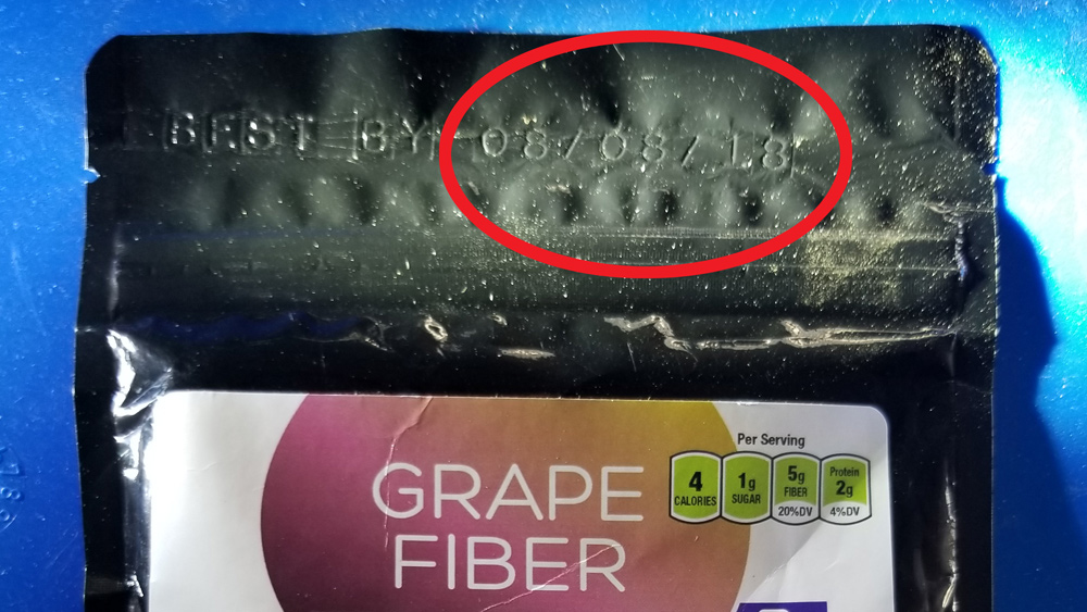 Image: EXCLUSIVE: Natural News investigation finds Amazon.com shipping LONG EXPIRED superfoods: “Grape Fiber powder” expired in 2018, shipped as new in 2020