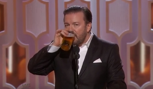 Image: Ricky Gervais destroys Hollywood hypocrisy at Golden Globes, calls out lying actors for fake outrage politics