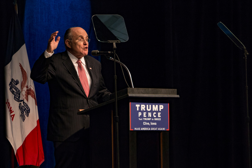 Image: Trump lawyer Rudy Giuliani says Democrat cities conspired to steal election