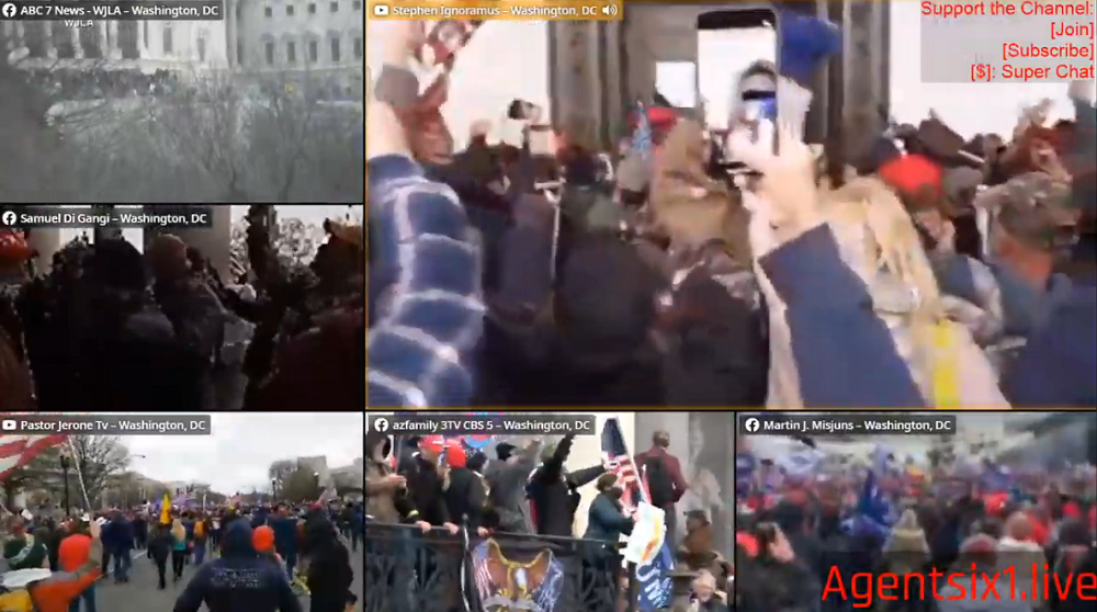 Image: Trump supporters tried to STOP Antifa infiltrators from breaking Capitol windows during false flag “siege”