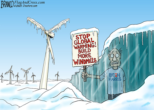 Image: Texas Republicans cited “global warming” as the reason why they decided not to winterize the power grid