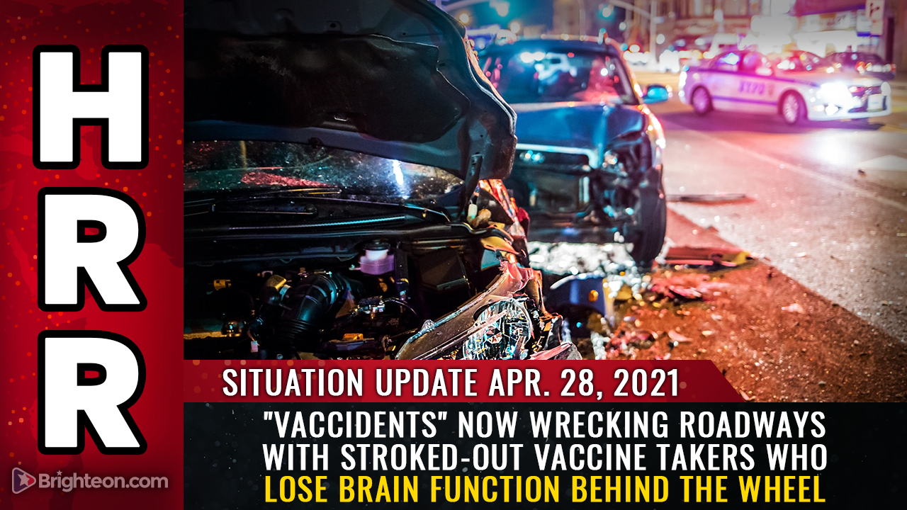 Image: “Vaccidents” now wrecking roadways with stroked-out vaccine takers who lose brain function behind the wheel