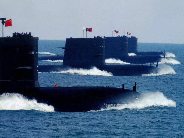 Image: China unveils new nuclear submarine that can strike any city in America