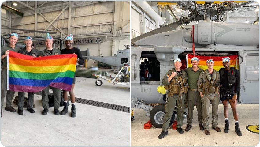 Image: Beyond insane: U.S. Navy touts “all-gay” helo crew as LGBTQ wokeness takes precedent over military readiness