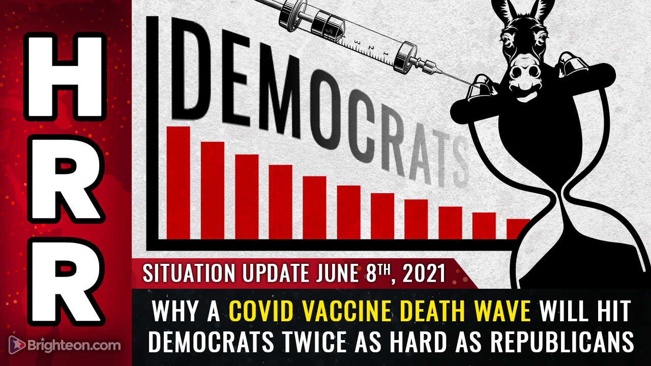 Image: ANALYSIS: Covid vaccine deaths likely to strike 2 Democrats for every 1 Republican… Dems could lose tens of millions of voters before 2024 elections