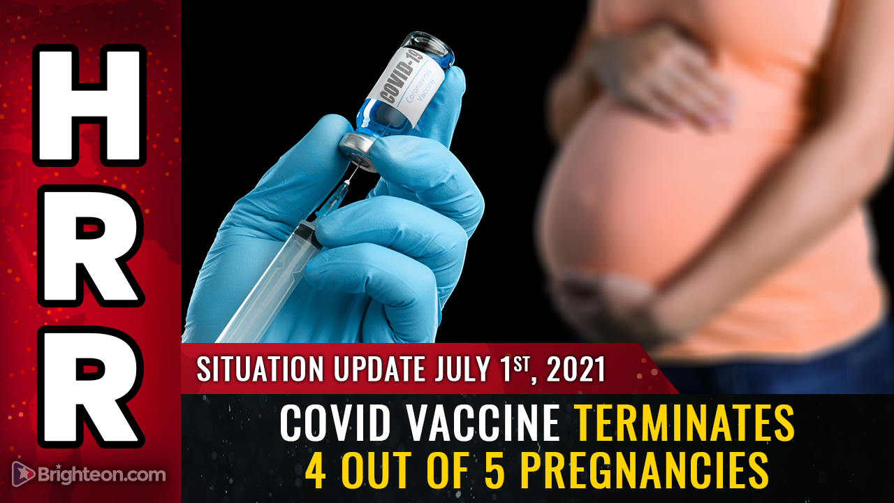 Image: DEPOPULATION ALERT: Shocking new study reveals covid vaccine TERMINATES 4 out of 5 pregnancies via “spontaneous abortions”