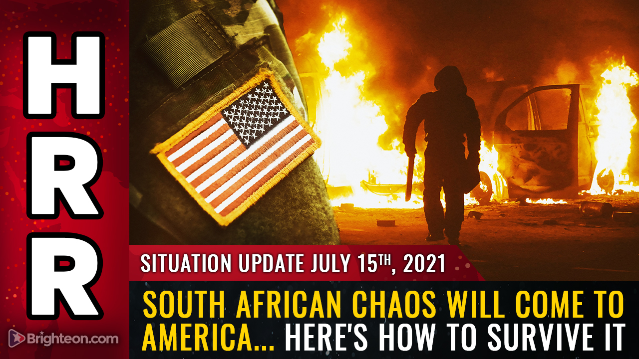 Image: South African CHAOS will come to America… farms burn, power infrastructure destroyed, rule of law in total collapse… here’s how to survive it all