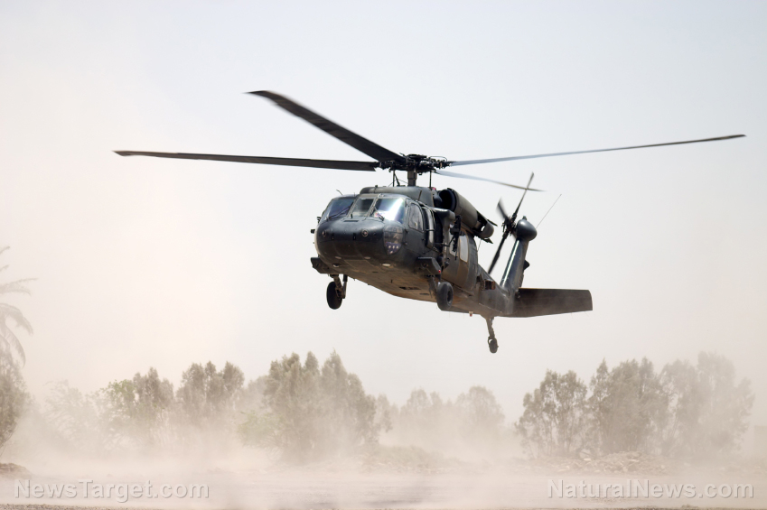 Image: Video shows the Taliban operating US-made Black Hawk military helicopter that Biden and the Pentagon handed over