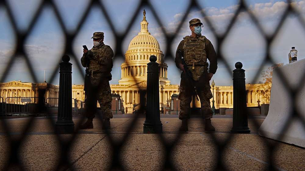 Image: Biden regime weighs deploying National Guard to militarize broken supply chain