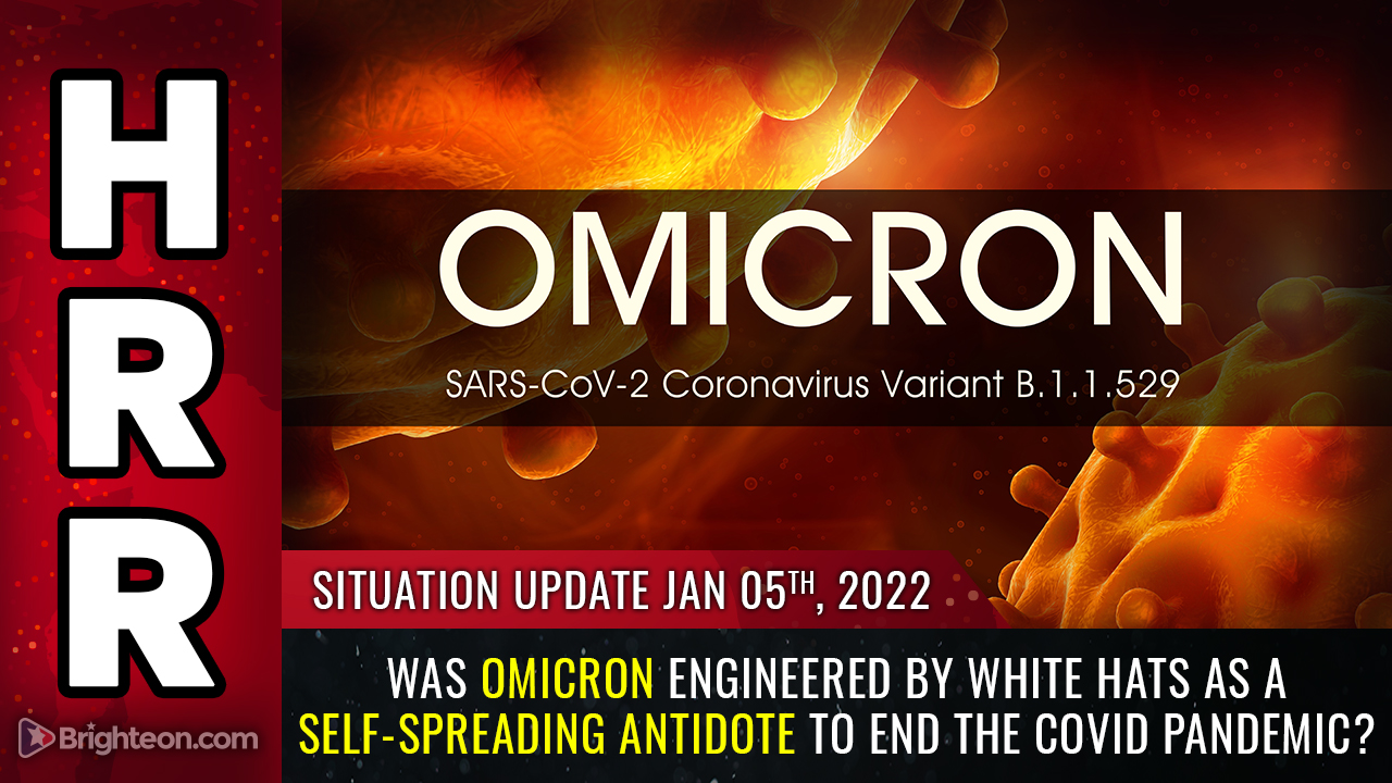 Image: Was Omicron engineered by WHITE HATS as a self-spreading ANTIDOTE to end the covid pandemic?