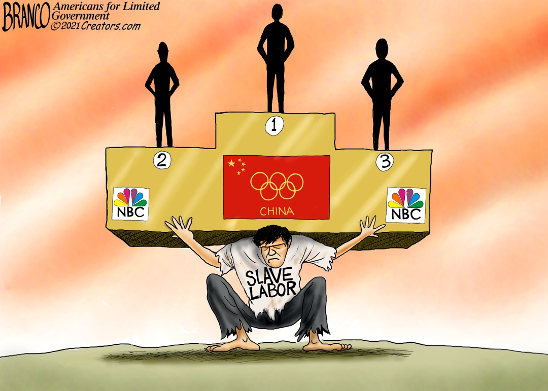 Image: NBC acting as shill and chief propagandist for Chinese Communist regime during Olympics broadcasts