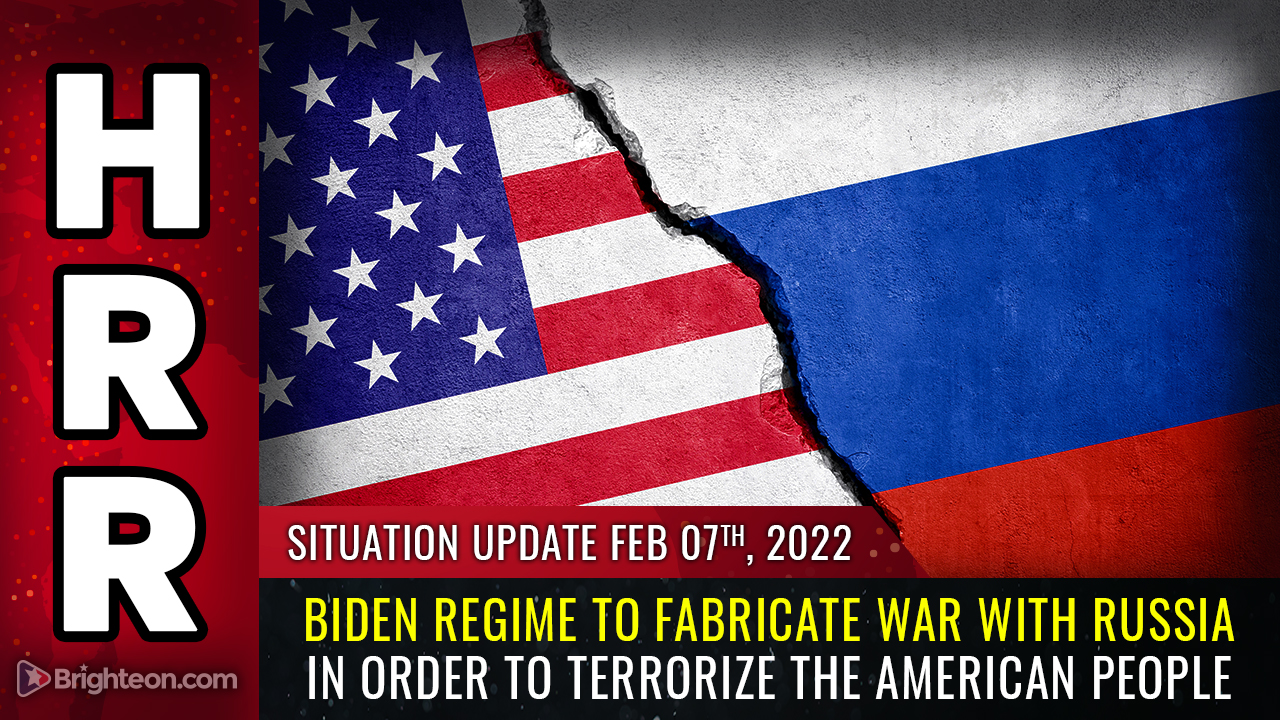 Image: Biden regime to FABRICATE war with Russia in order to TERRORIZE the American people