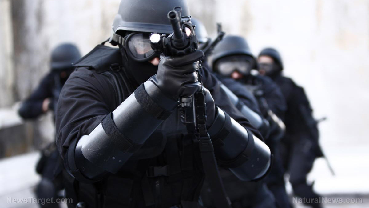 Image: German school teaching children without mask requirement raided by heavily armed police