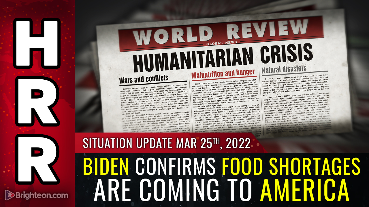 Image: Joe Biden warns of looming food shortages coming to America as occupying regime commits economic suicide