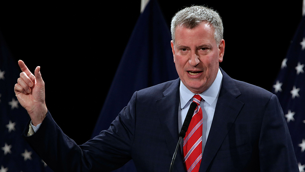 Image: NYC Mayor De Blasio tells citizens: We own your bodies, and we can force you to be injected with anything we want
