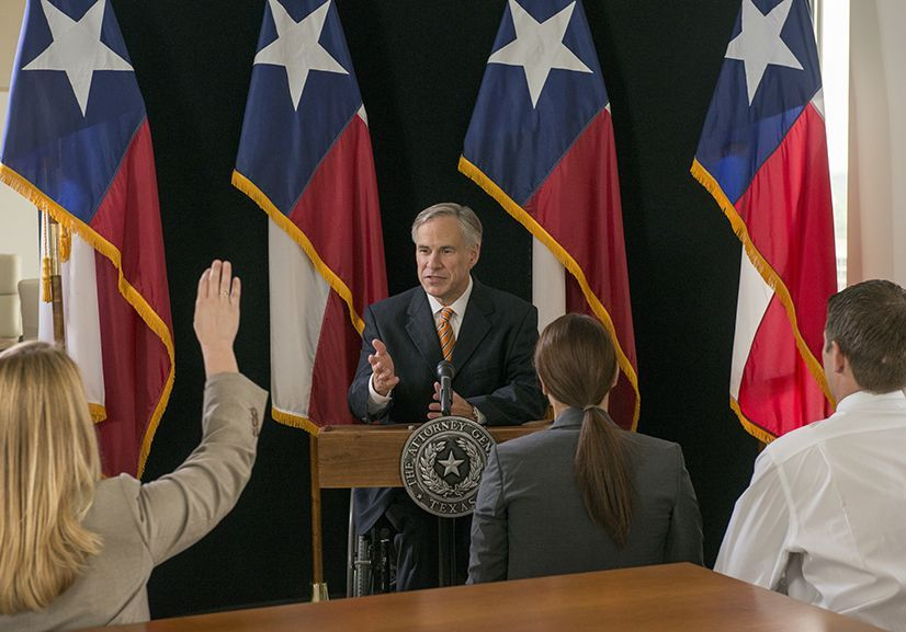Image: Gov. Abbott supports legislation to make Texas a Second Amendment sanctuary state