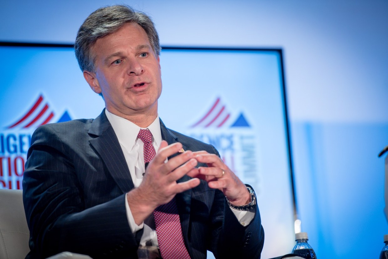 Image: FBI director tells WEF the future of national security is in partnership between tech companies and government